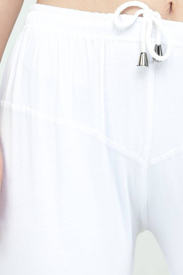 Trendy Cotton Blend Churidar Legging With Drawstring Waistband