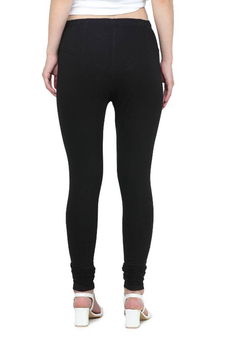 Trendy Cotton Blend Churidar Legging With Drawstring Waistband
