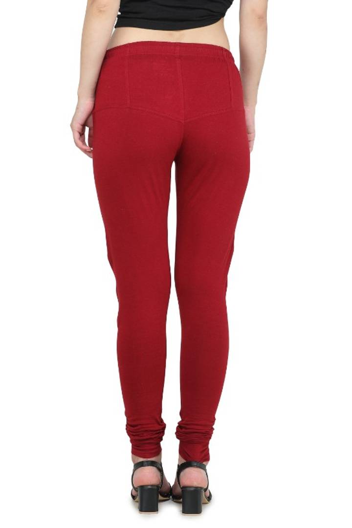 Trendy Cotton Blend Churidar Legging With Drawstring Waistband