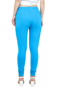 Trendy Cotton Blend Churidar Legging With Drawstring Waistband
