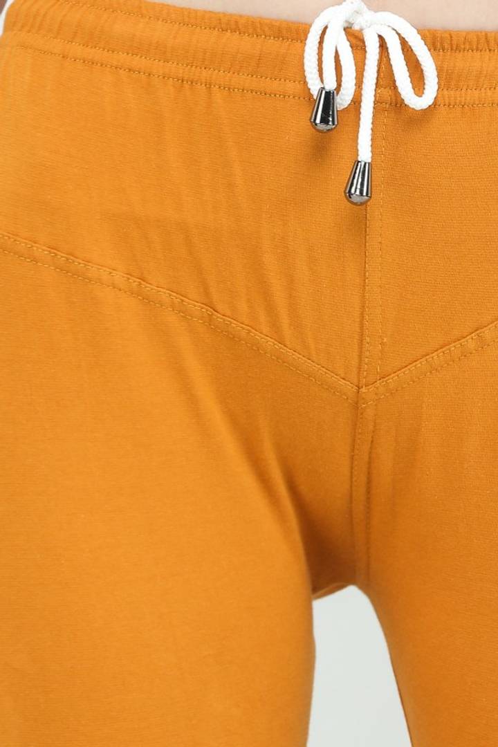 Trendy Cotton Blend Churidar Legging With Drawstring Waistband