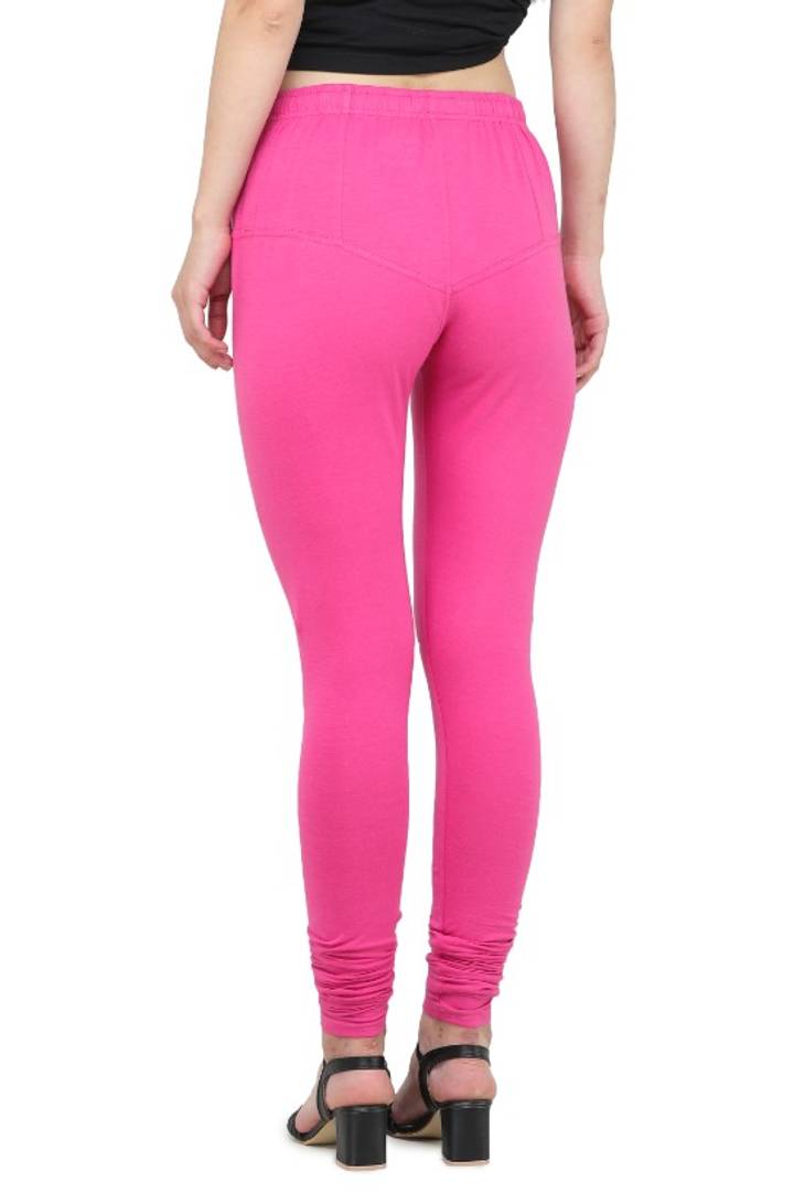 Trendy Cotton Blend Churidar Legging With Drawstring Waistband