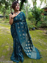 Load image into Gallery viewer, Cotton Silk Printed Saree with Blouse Piece