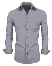 Load image into Gallery viewer, Stylish Cotton Fully Stitched Full Sleeve Formal Shirt For Men