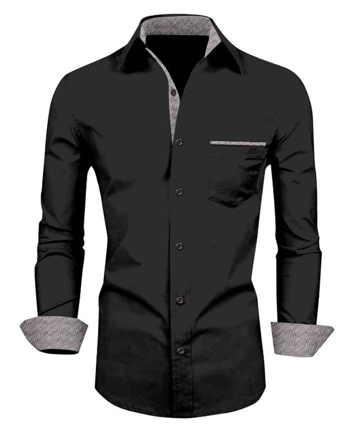 Stylish Cotton Fully Stitched Full Sleeve Formal Shirt For Men