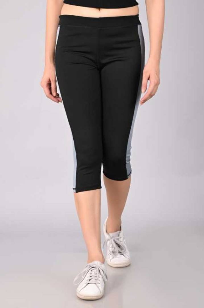 Yoga & Gym Women Black Capri