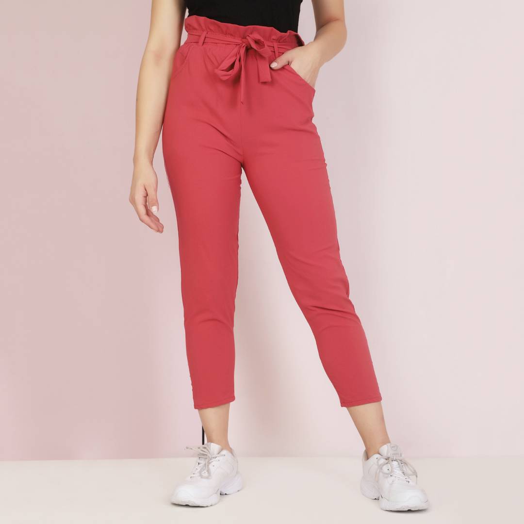 Lycra Gajri Skinny Fit Women Trouser