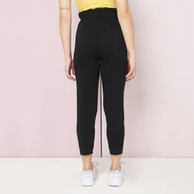 Load image into Gallery viewer, Lycra Black Skinny Fit Women Trouser