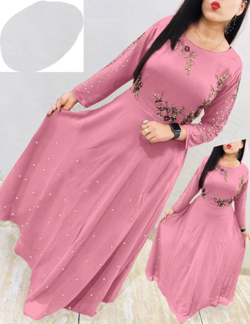 Women's Georgette Long Length Flared Kurtas