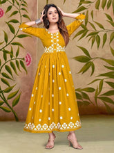 Load image into Gallery viewer, Trendy Rayon Embroidered Anarkali Kurti for Women