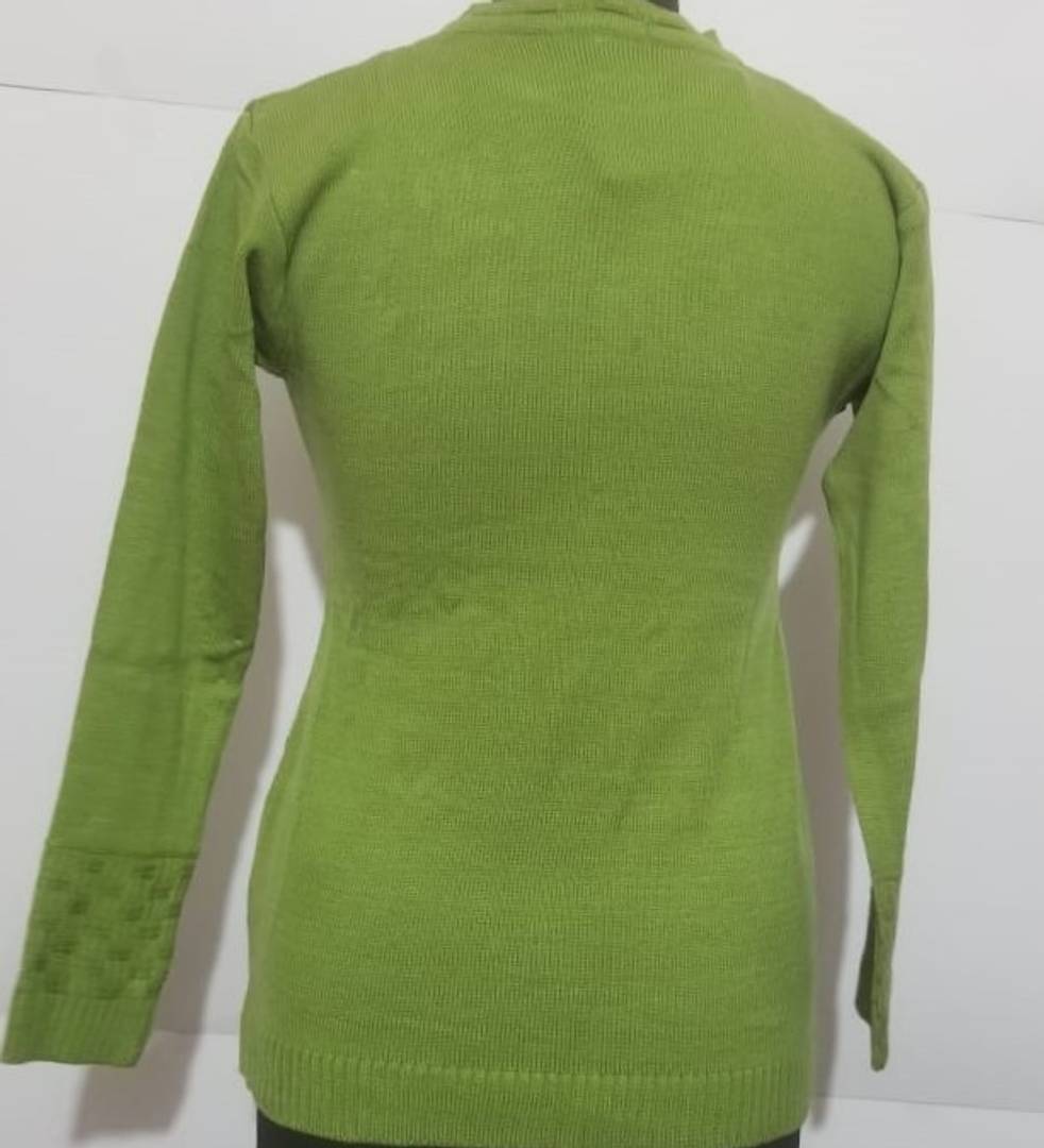 Stylish Acrylic Green Sweater For Women