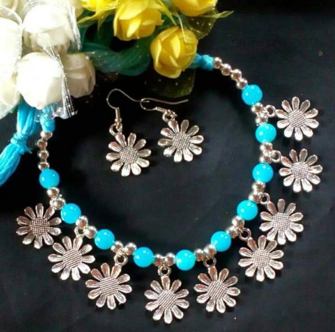 Trendy German Silver Jewellery Set for Women