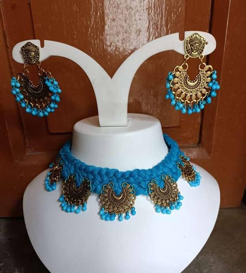 Trendy German Silver Necklace Set for Women