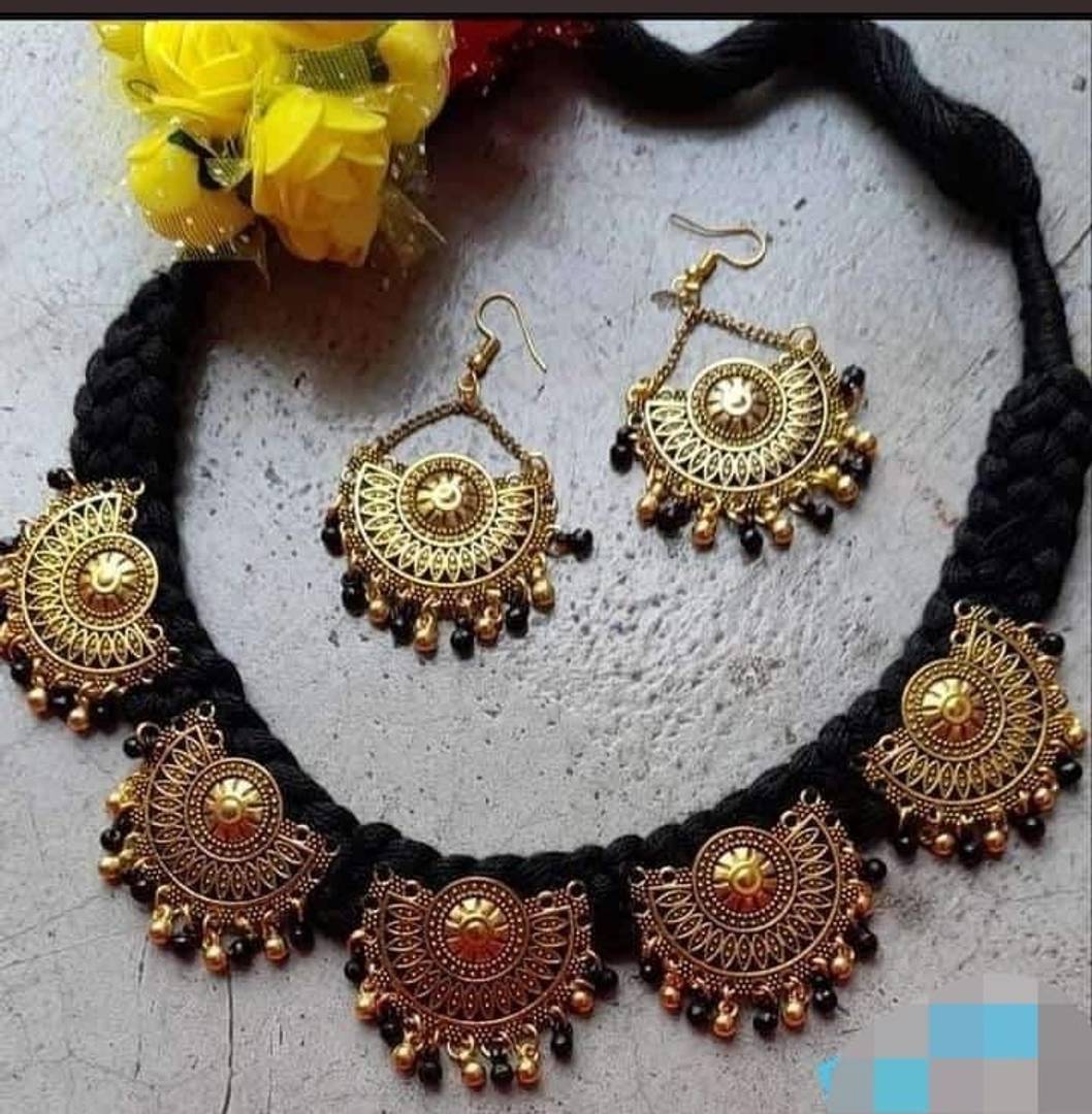 Trendy German Silver Necklace Set for Women