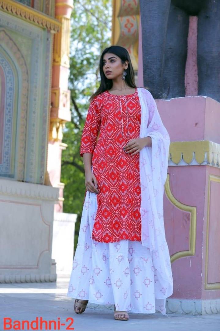 Rayon Printed Straight Kurta Bottom with Dupatta Set