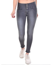 Load image into Gallery viewer, Fabulous Stunning Grey Denim Jeans For Women