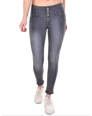 Fabulous Stunning Grey Denim Jeans For Women