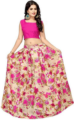 Trendy Attractive Silk Semi Stitched Lehenga Choli