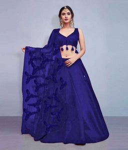 Trendy Attractive Silk Semi Stitched Lehenga Choli