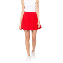 Load image into Gallery viewer, Women Mini Flared Skirt Red