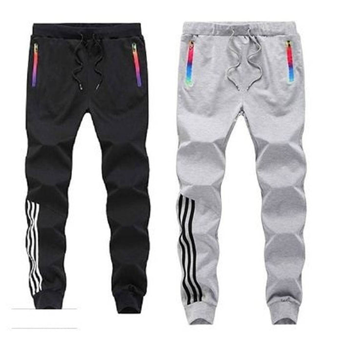 Buy One Get One Free Mens Multicoloured Polyester Blend Self Pattern Slim Fit Joggers