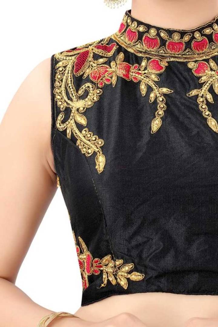 Trendy phantom silk Stitched Blouse for Women
