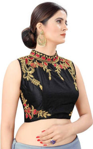 Trendy phantom silk Stitched Blouse for Women