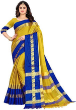 Load image into Gallery viewer, Rainbow Hathi Fabulous Cotton Silk Jacquard Sarees with Blouse Piece