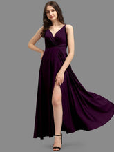 Load image into Gallery viewer, Trendy Attractive Crepe Stitched Front Slit Ethnic Gown