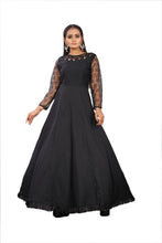 Load image into Gallery viewer, Womens Crepe and Rasal Net Kurti