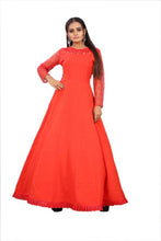 Load image into Gallery viewer, Womens Crepe and Rasal Net Kurti