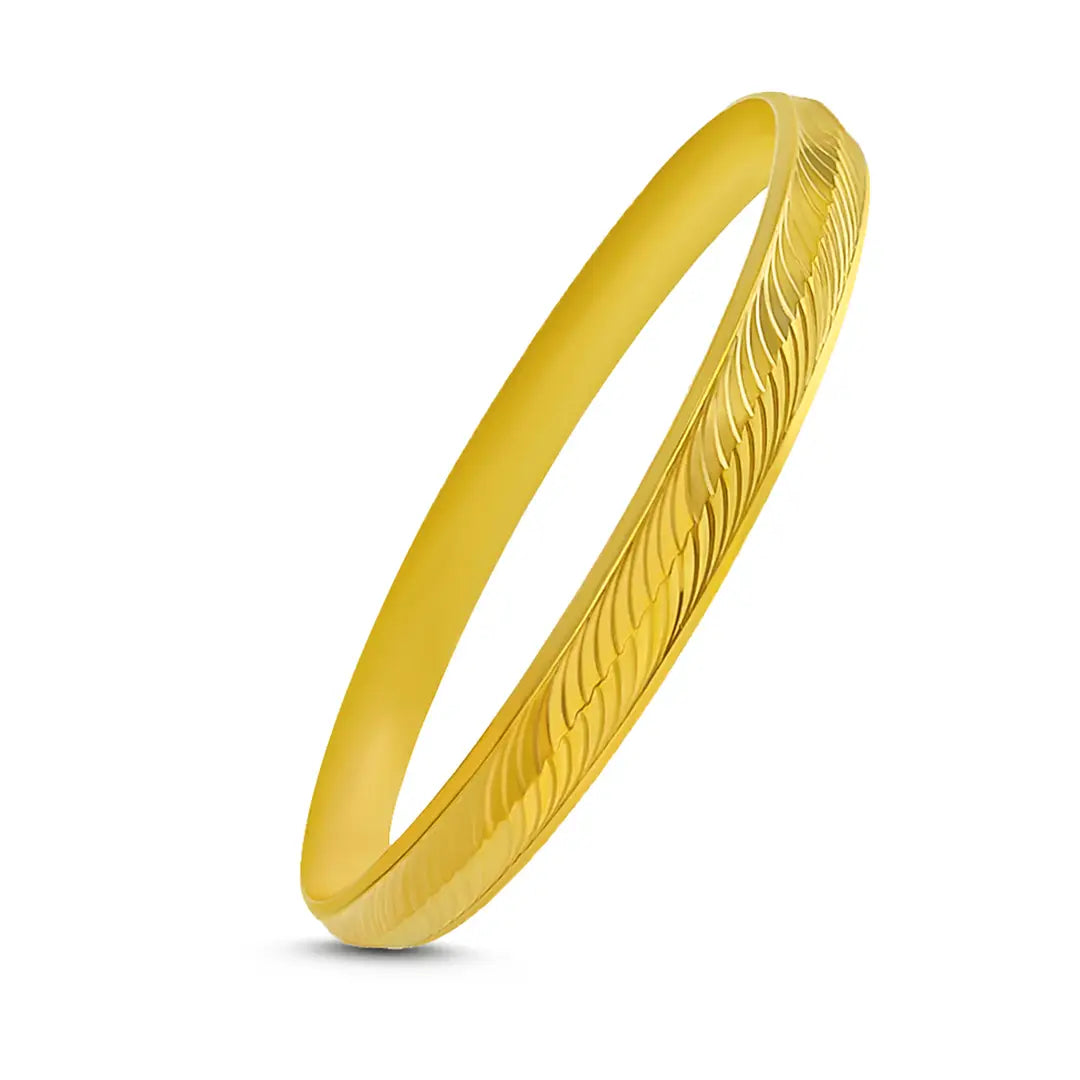 Gold Plated Brass Punjabi Kada Bangles Kada for Men