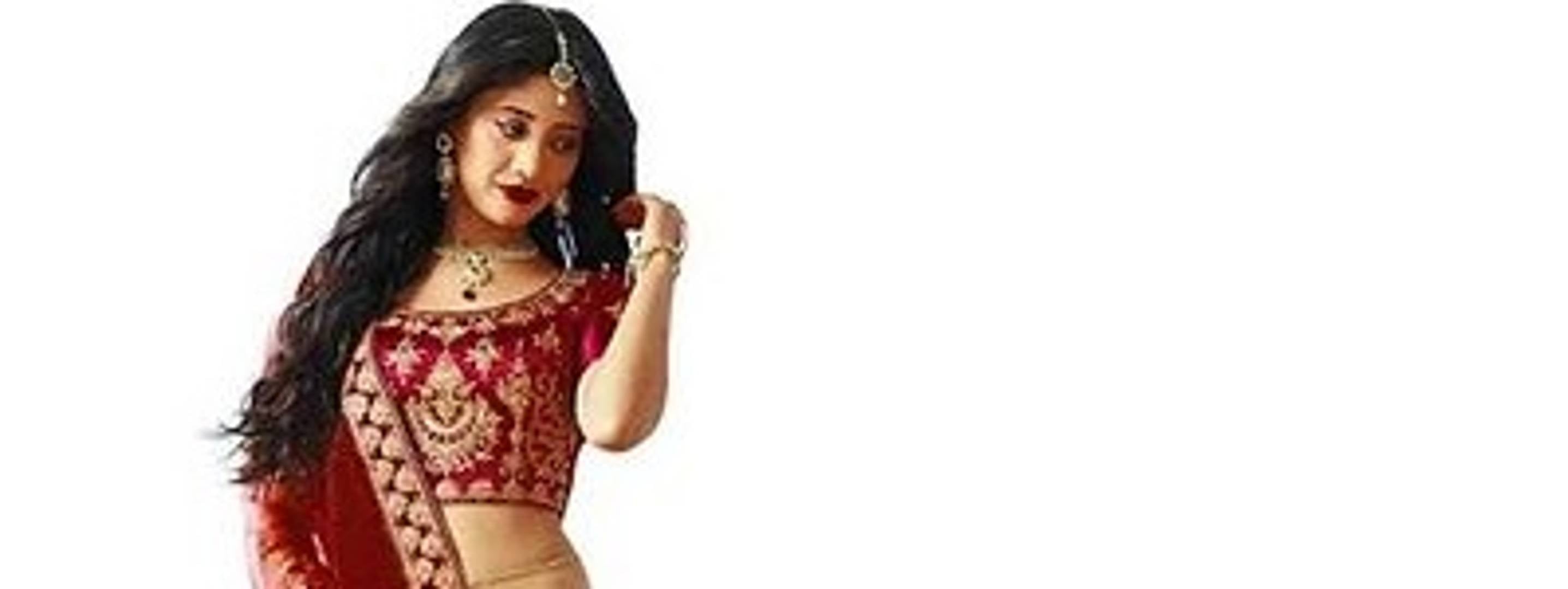 Embroidered Semi Stitched Lehenga, Choli and Dupatta Set
