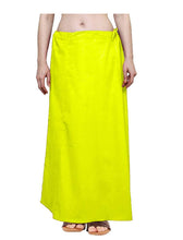 Load image into Gallery viewer, Elegant Yellow Cotton Solid Saree Inskirt Petticoats For Women