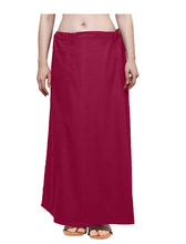Load image into Gallery viewer, Elegant Magenta Cotton Solid Saree Inskirt Petticoats For Women