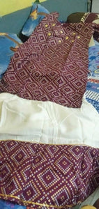 Stylish Rayon Printed Round Neck 3/4 Sleeves Kurta With Sharara Set For Women