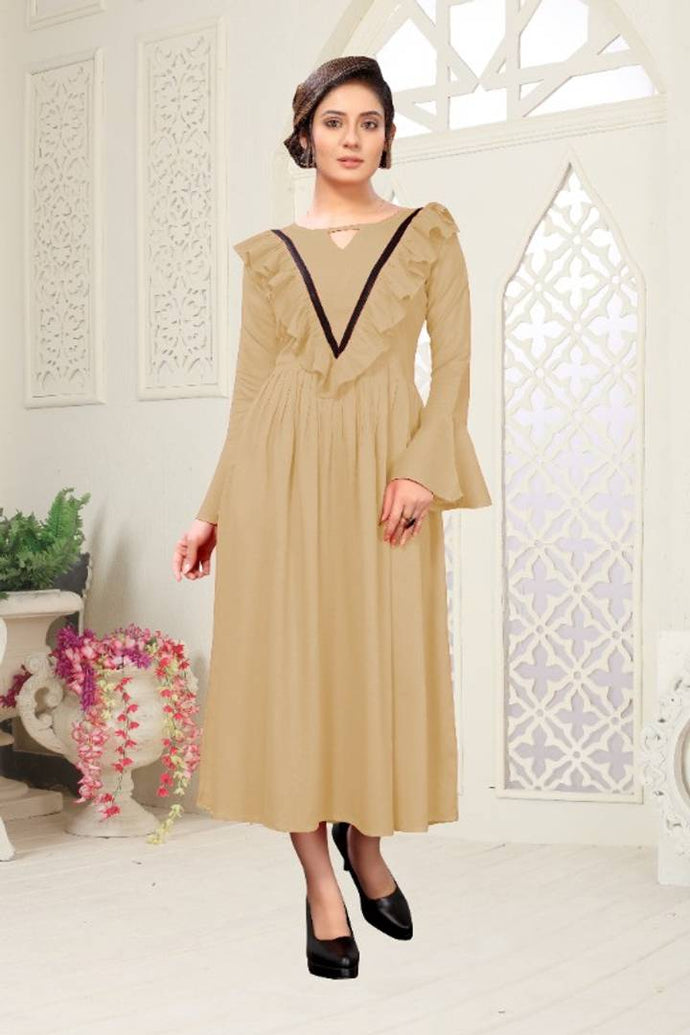 For Womens Beautiful Plain Gown