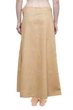 Load image into Gallery viewer, Alluring Golden Cotton Solid Saree Inskirt Petticoat For Women