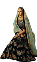 Load image into Gallery viewer, Latest Attractive Art Silk Embroidered Semi Stitched Lehenga Choli