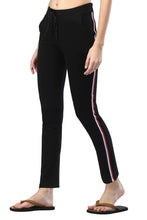 Load image into Gallery viewer, Stylish Cotton Black Striped Track Pant For Women