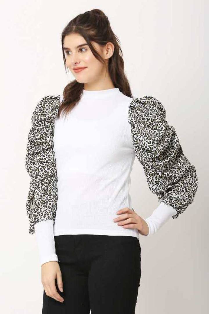 Women White Casual Top