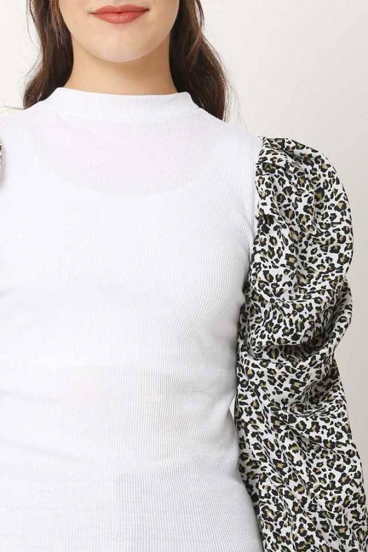 Women White Casual Top