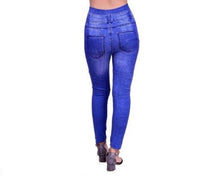 Load image into Gallery viewer, Stylish Cotton Blend Self Design Jeggings For Women