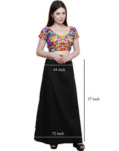 Load image into Gallery viewer, Stylish Cotton Blend Black Solid Petticoats For Women