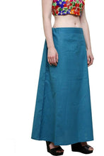 Load image into Gallery viewer, Stylish Cotton Blend Blue Solid Petticoats For Women