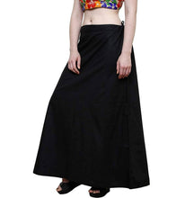 Load image into Gallery viewer, Stylish Cotton Blend Black Solid Petticoats For Women
