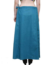 Load image into Gallery viewer, Stylish Cotton Blend Blue Solid Petticoats For Women
