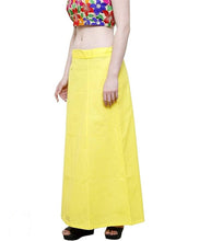 Load image into Gallery viewer, Stylish Cotton Blend Yellow Solid Petticoats For Women