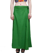 Load image into Gallery viewer, Stylish Cotton Blend Green Solid Petticoats For Women