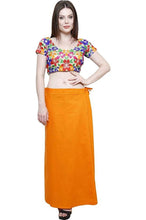 Load image into Gallery viewer, Stylish Cotton Blend Orange Solid Petticoats For Women